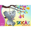 Skicák - barevný mix, A4 (12 listů)