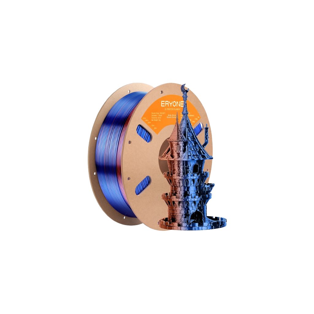 ERYONE / Pla Silk / Dual-color / Oranžová - modrá / 1.75mm / 1kg – Filament pro 3D tisk