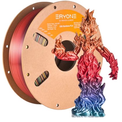 FILAMENT ERYONE / PLA SILK / MACARON RAINBOW / SUNSET RAINBOW / 1,75 MM / 1 KG