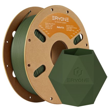 ERYONE / Pla Matte / Zelená Oliva / 1.75mm / 1kg – Filament pro 3D tisk