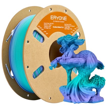 FILAMENT ERYONE / PLA MATTE / DUAL COLOR - MODROZELENÁ-FIALOVÁ (DREAMLAND) / 1,75 MM / 1 KG