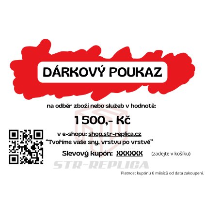 DÁRKOVÝ POUKAZ v hodnotě 1500,-Kč