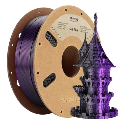 ERYONE / Pla Silk / Dual-color / Černá - Fialová / 1.75mm / 1kg – Filament pro 3D tisk