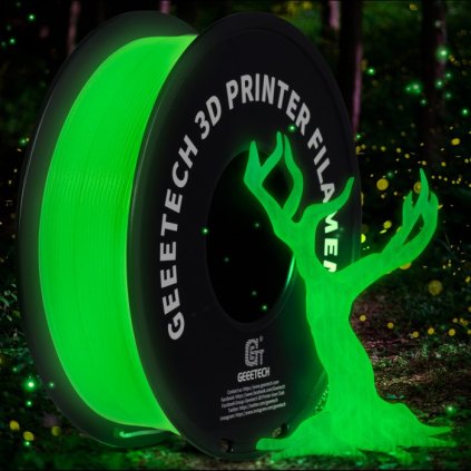 GEEETECH / Pla glow / Zelená / 1.75mm / 1kg – Filament pro 3D tisk 1