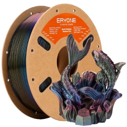ERYONE | PLA Burnt Titanium filament | Galaxy (zelená-modrá-červená) | 1.75mm | 1kg