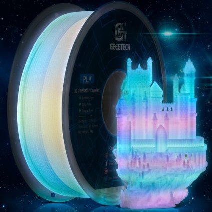 GEEETECH | Pla glow | Multicolor | 1.75mm | 1kg