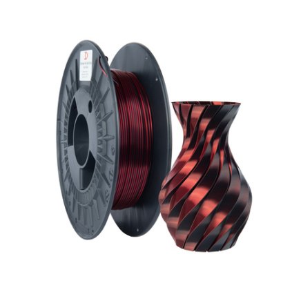3DPOWER | PLA Dual Silk | Černá - Červená | 1.75mm | 0,3kg
