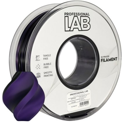 PROF. LAB | Pla Dual Silk | Černá-fialová | 1.75mm | 1kg