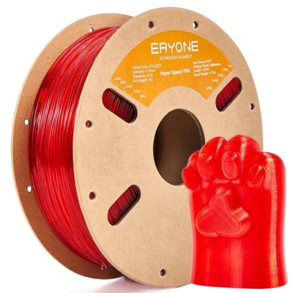 ERYONE | TPU | High Speed | Transparentní červená | 1.75mm | 1kg