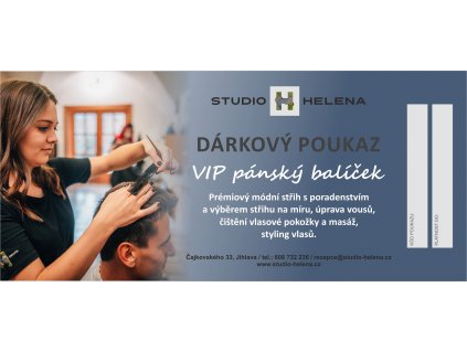 poukaz VIP pánský balíček