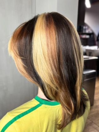 Proměna, která stojí za to 🌈 Odvážný střih a plastické barvení, které vlasům dodalo hloubku, rozměr a nový život. 🔥 Tato...