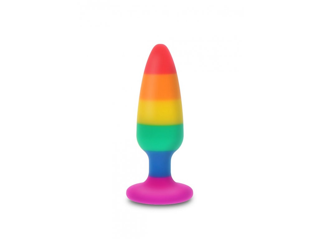 Anální kolík s přísavkou Rainbow Euphoria vzhled1