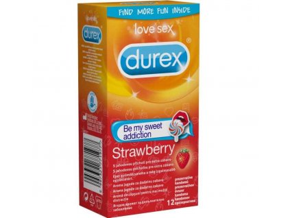 durex jahody 12 ks velke baleni