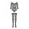 obsessive g320 bodystocking set s punčochy