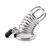 Kvalitní kovová klec na penis Metal hard cock device chastity (4)