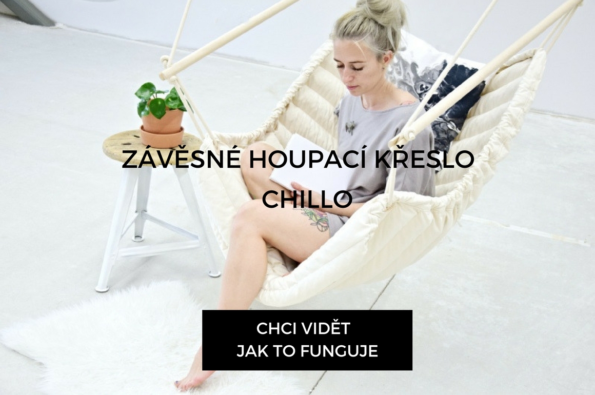 Multifunkční závěsné houpací křeslo české výroby