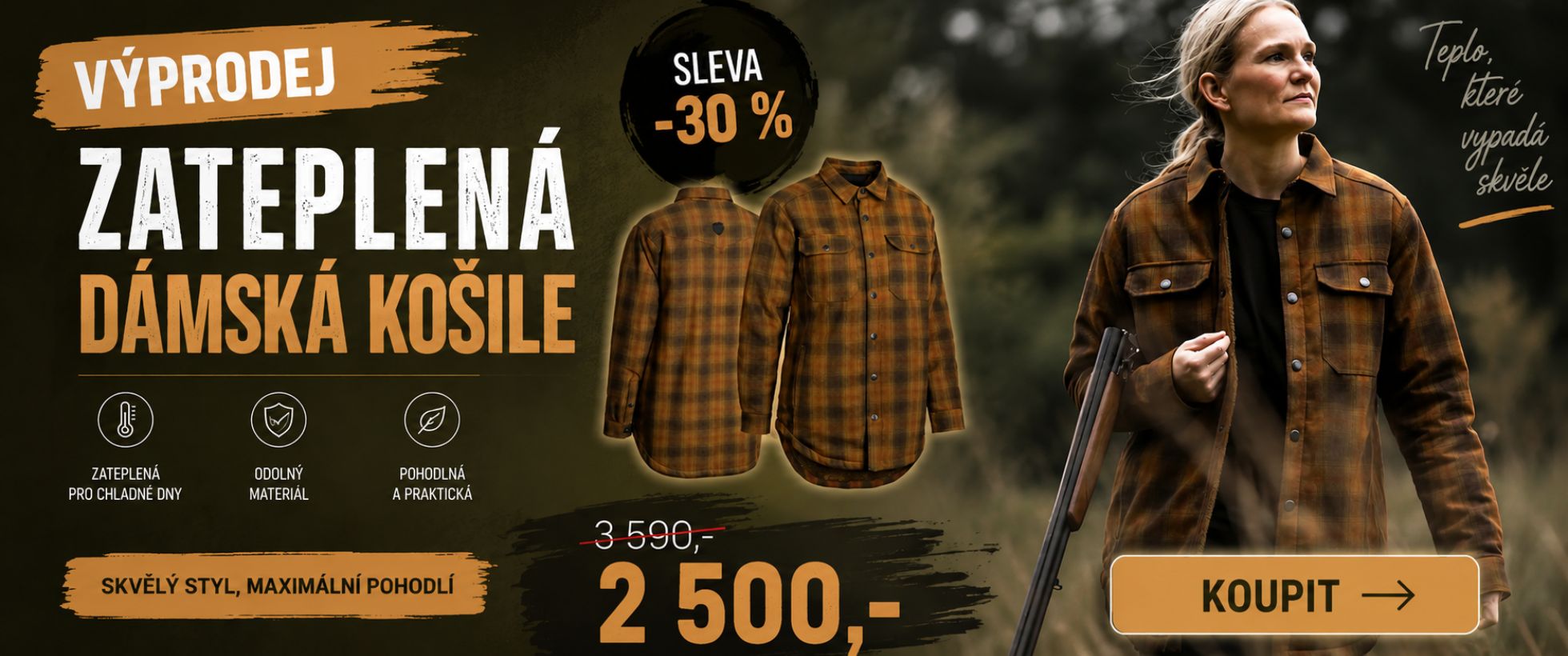 Northern dámská zateplená košile