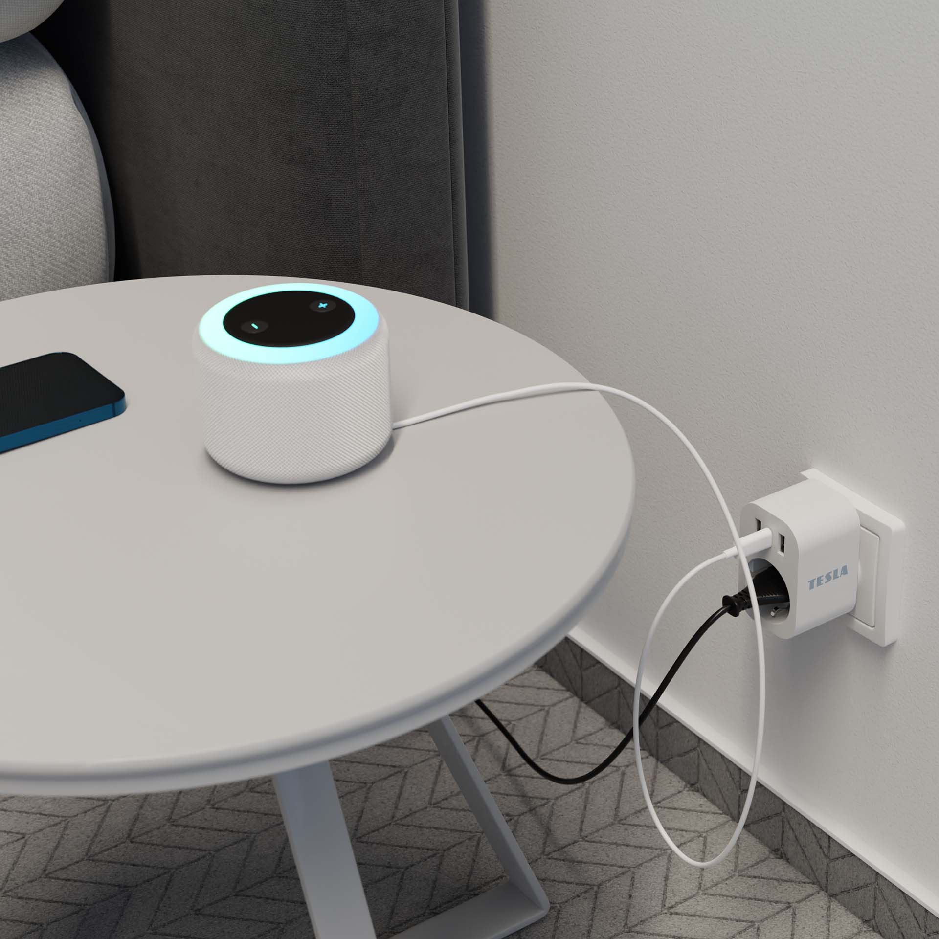 Chytrá zásuvka TESLA Smart Plug SP300 3 USB