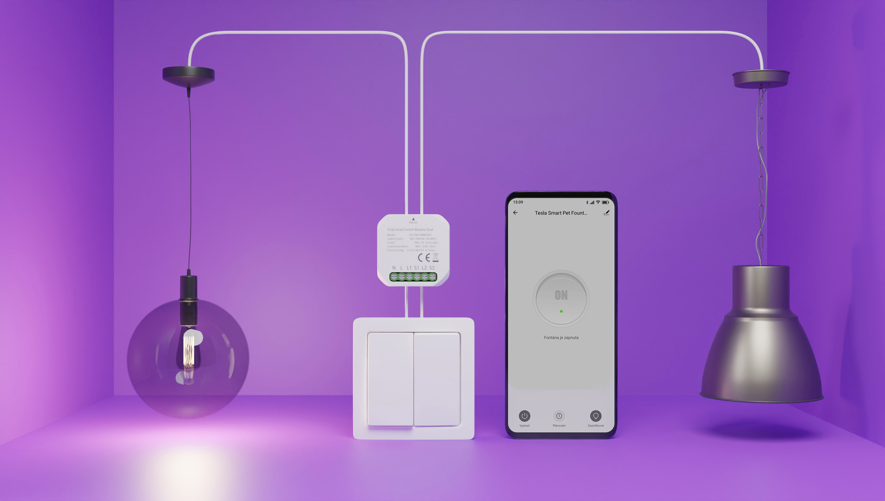 Tesla Smart Switch Dual Module vypínač TESLA shop