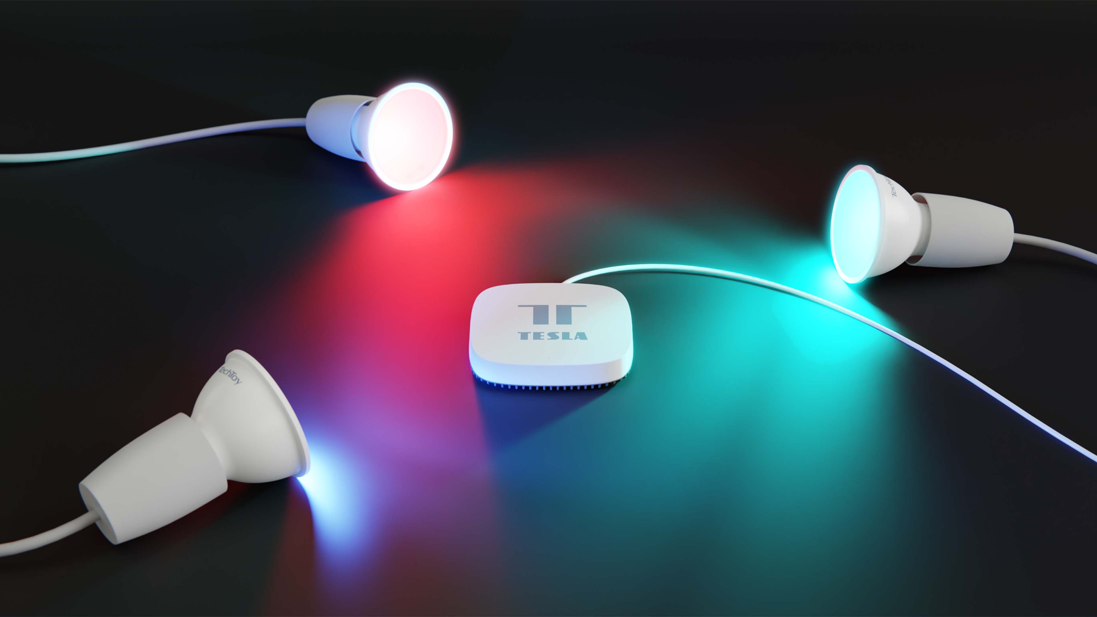 Chytrá žárovka TechToy Smart Bulb RGB 4,7W GU10 ZigBee