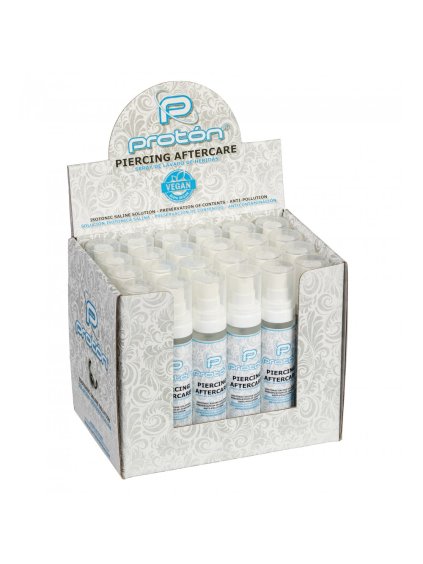 ► Proton Piercing Aftercare - Isotonický fyziologický roztok - Airless System - 50 ml - 1,69 oz. balení 24 ks