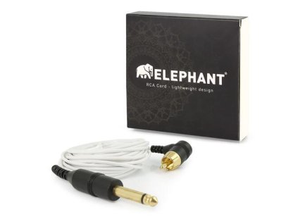 17510 kabel elephant rca zahnuty bily
