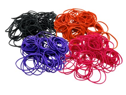 Gumičky na strojek EIKON (Varianta Gumičky na strojek EIKON, růžové, balení 100ks)