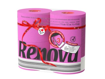 4298 4 toaletni papir tmave ruzovy 4 role