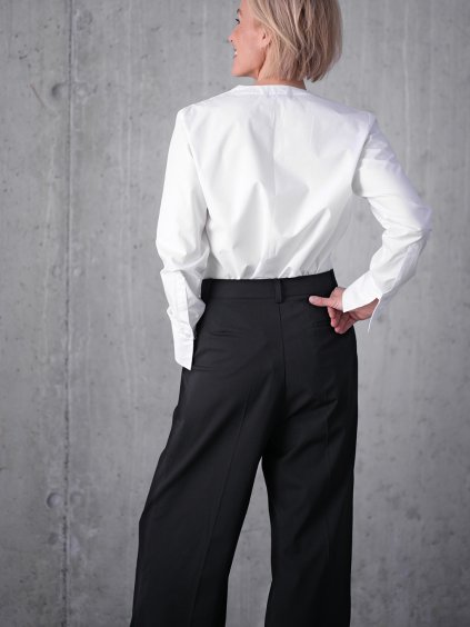 2763 Kalhoty široké se dvěma záhyby