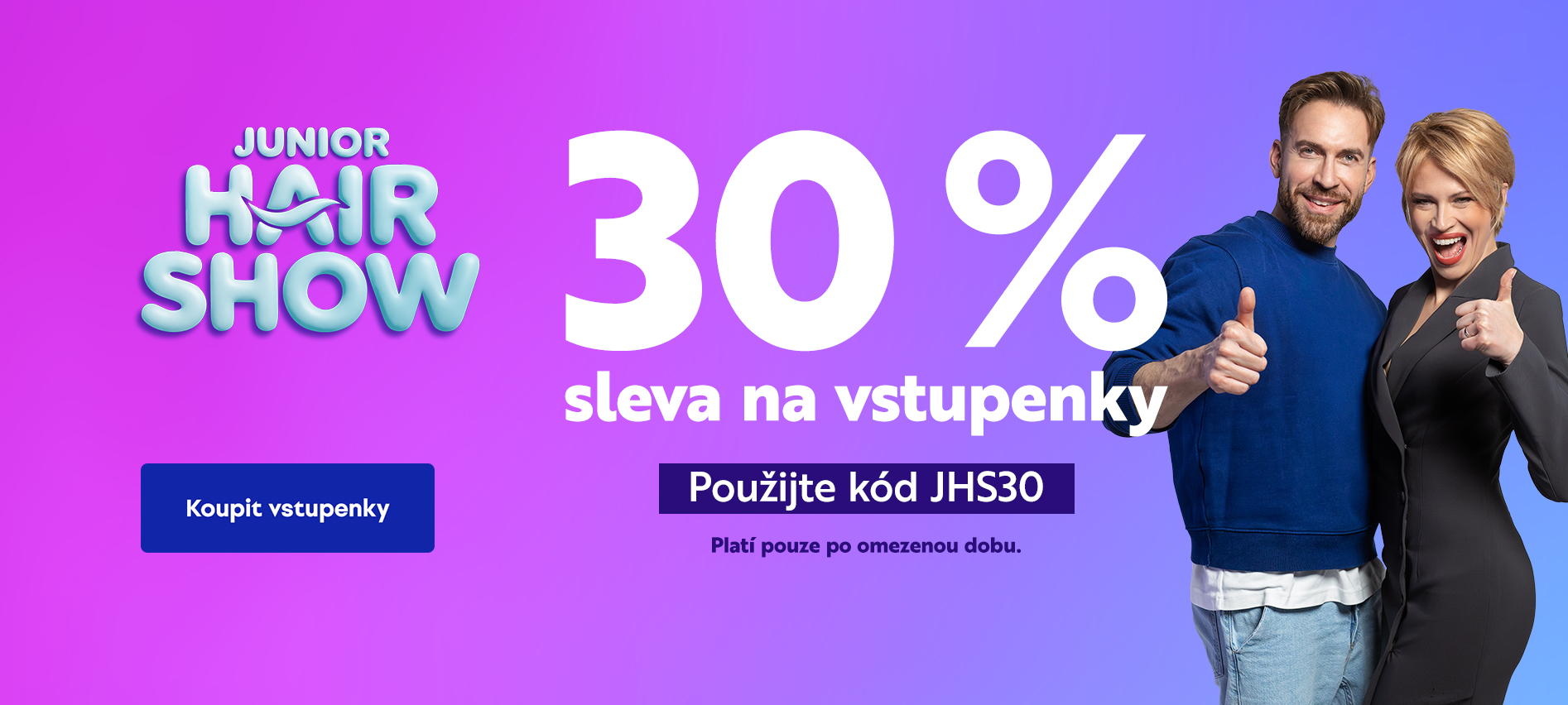 Sleva 30 % na vstupenky Junior Hair Show