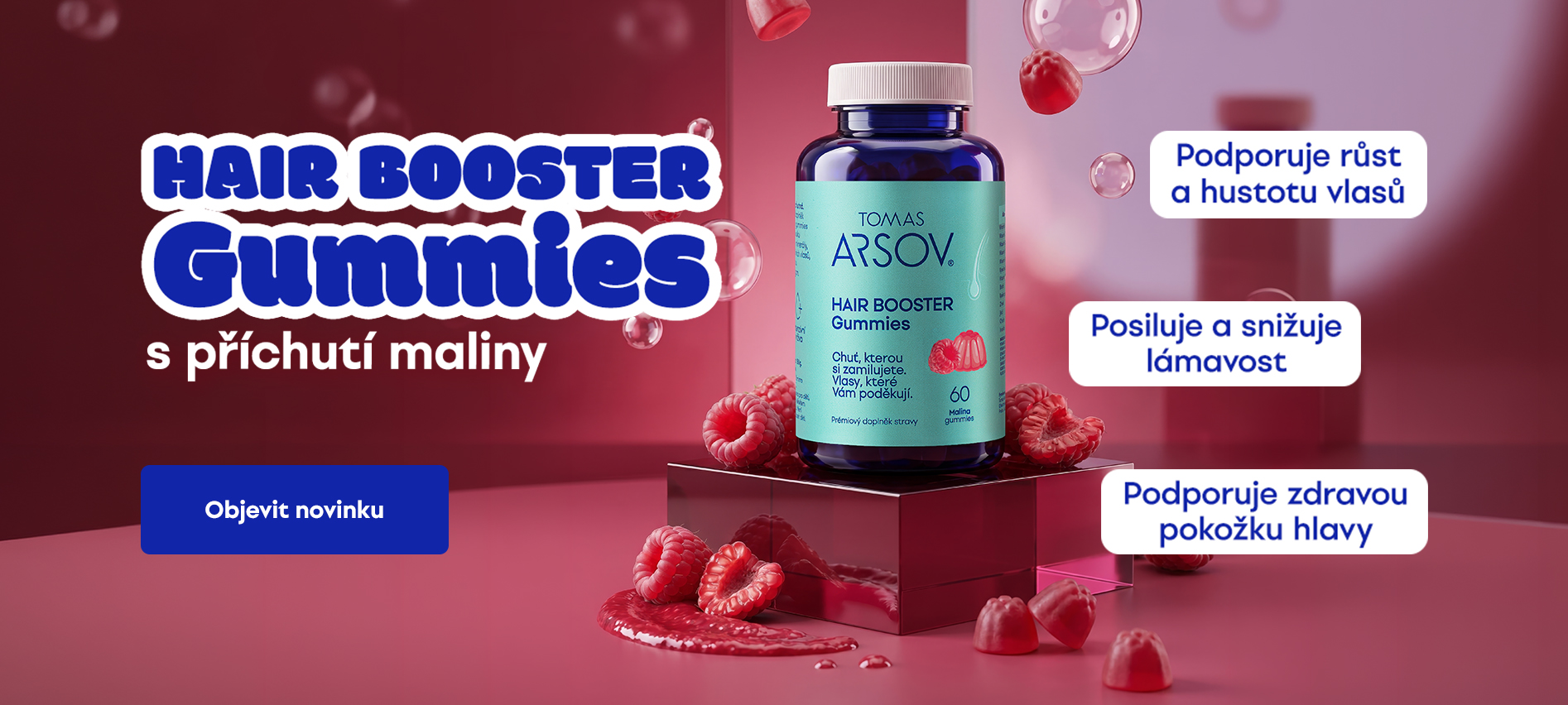 Novinka - HAIR BOOSTER Gummies