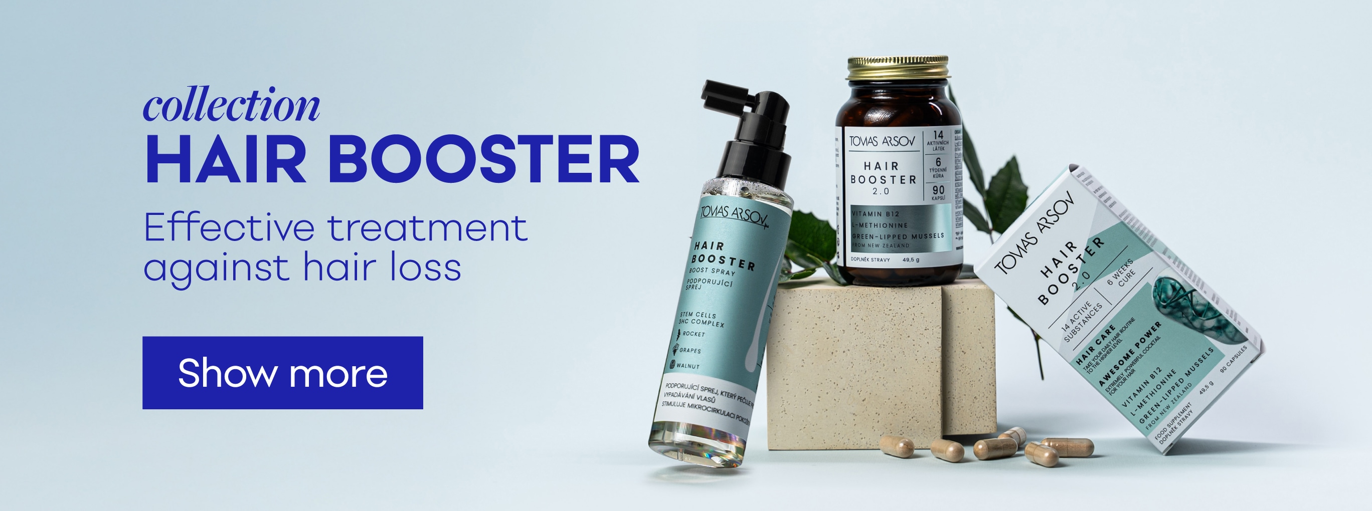 Hair Booster collection preventing hair loss