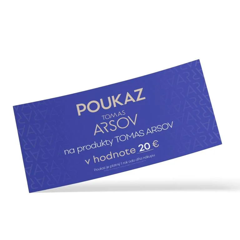 Darčekový poukaz TOMAS ARSOV na nákup produktov