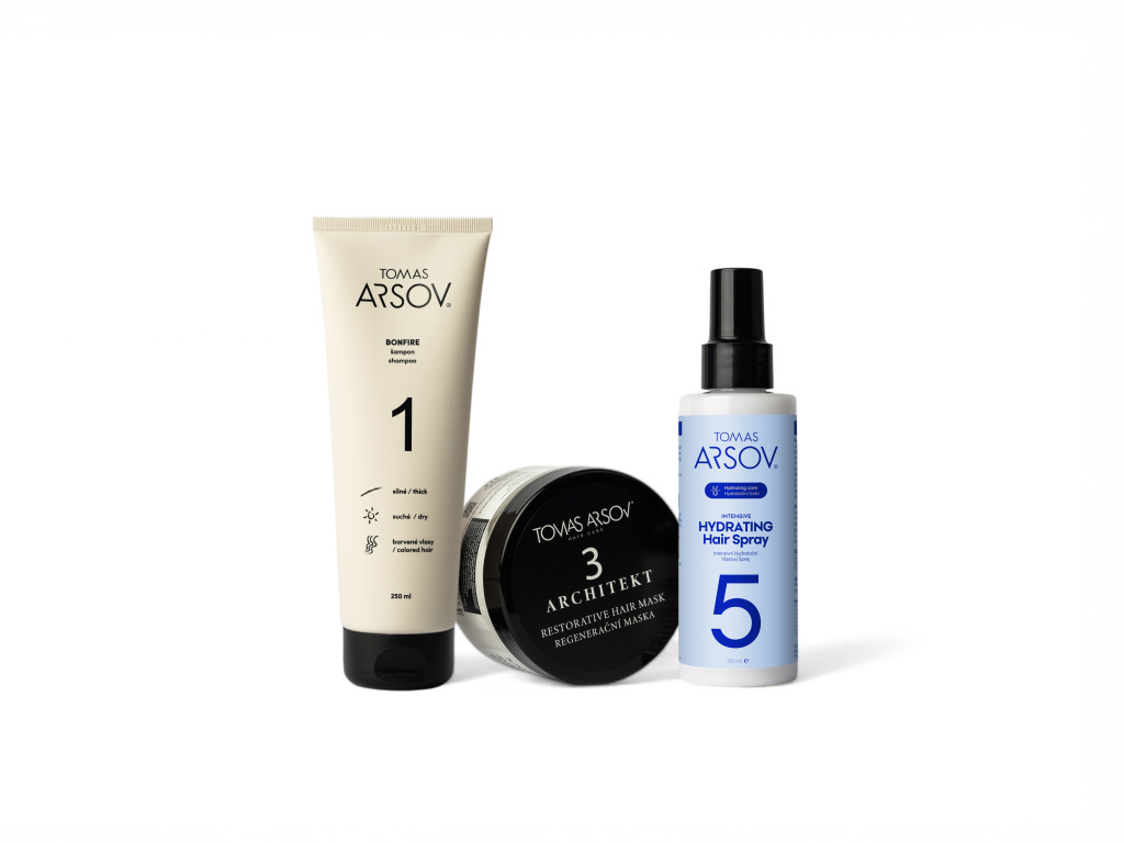 Bonfire, Architekt, Hydrating Hair Spray bile pozadi