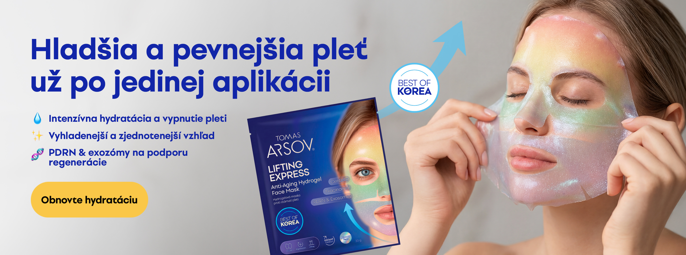 Novinka LIFTING EXPRESS Hydrogélová maska