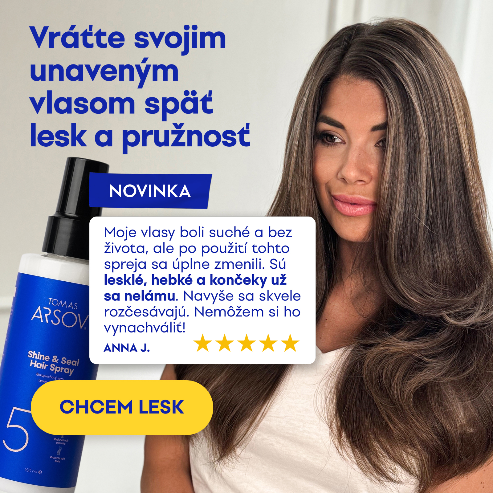 Novinka SHINE & SEAL Hair spray