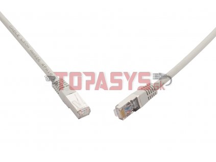 Patch kabel CAT6A SFTP LSOH 0,5m šedý non-snag-proof C6A-315GY-0,5MB