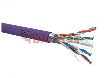 Instalační kabel Solarix CAT6 FTP LSOH D<sub>ca</sub>-s2,d2,a1 500m/cívka SXKD-6-FTP-LSOH