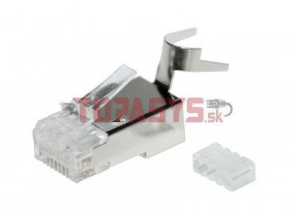 Konektor RJ45 CAT6A STP 8p8c stíněný skládaný na drát KRJS45/6ASLD