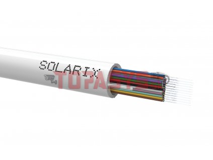 Riser kabel Solarix 24vl 9/125 LSOH E<sub>ca</sub> bílý SXKO-RISER-24-OS-LSOH-WH