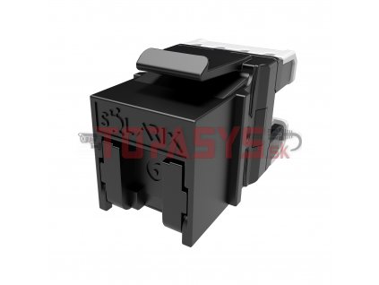 Rychlozařezávací keystone Solarix CAT6 UTP SXKJ-6-UTP-BK-NA Component Level a 4PPoE certifikace