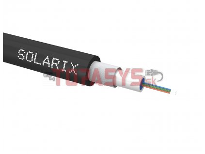 Univerzální kabel CLT Solarix 04vl 9/125 LSOH E<sub>ca</sub> černý SXKO-CLT-4-OS-LSOH