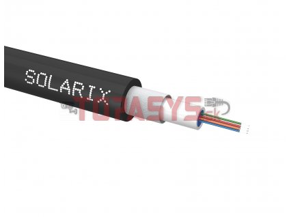 Univerzální kabel CLT Solarix 08vl 50/125 LSOH E<sub>ca</sub> OM4 černý SXKO-CLT-8-OM4-LSOH