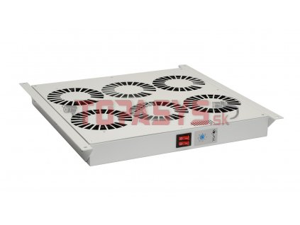 Ventilační jednotka univerzální 4 ventilátorů s termostatem RAL7035 do stropu i do dna VJ-R4