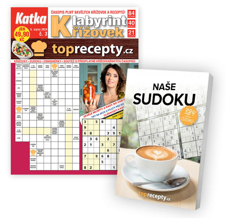 předplatné Labyrint křížovek&toprecepty.cz + kniha Naše Sudoku