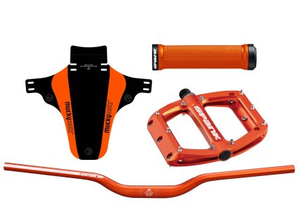 Sada doplňků na kolo oranžová