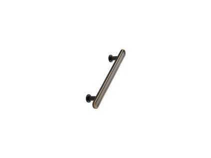 Chateau Handle (Materiál Zamak, Povrch Starožitná hnědá, Rozteč 128)