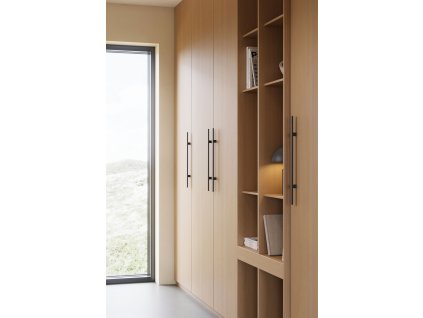 Japan (Materiál Jasan, Povrch Černě mořené, Rozteč 160)