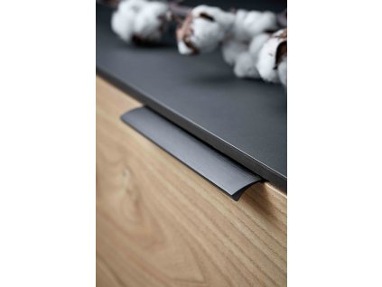 Edge Straight (200 mm) (Materiál Hliník, Povrch Šedá NCS 5000-N, Rozteč 2x80)