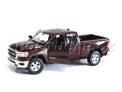 Model Dodge RAM 1500 DoubleCab DT Welly vínový 1/27
